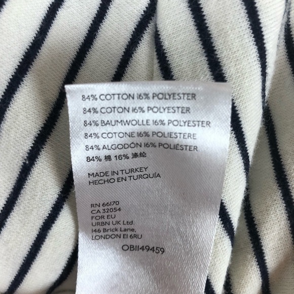 Anthropologie Short Sleeve Terry Stripe Midi Dress - Picture 8 of 10